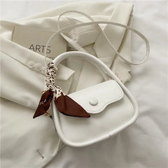 Small Leather Shoulder Bag Crossbody Handbag Underarm Bag