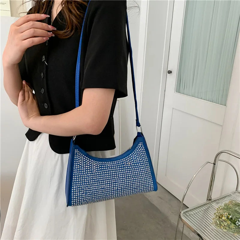 Vintage Women's Shoulder Bag in PU Leather