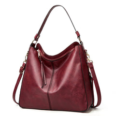 Women's PU Leather Shoulder Bag Crossbody Euro Casual Handbag Solid