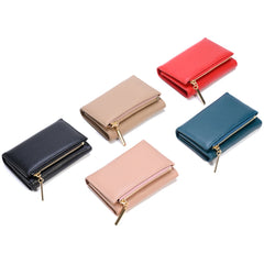 Women's Short Wallet Tri-Fold Large Capacity Lightweight