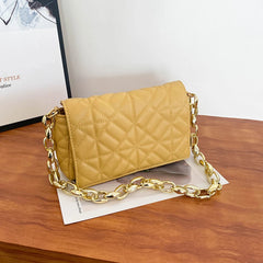 Quilted Shoulder Handbag Chain Purse Clutch Bag Women's Hand Bag
