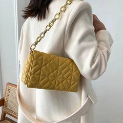 Quilted Shoulder Handbag Chain Purse Clutch Bag Women's Hand Bag