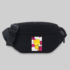 3D Pattern Waist Bag Chest Messenger Crossbody Sport Bag Travel Phone Purses