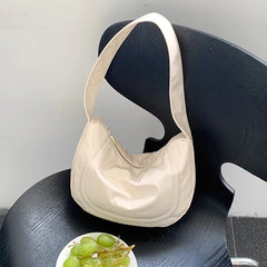 Nylon Hobos Bag Ladies Small Shoulder Bags with Zipper Top Handle Handbags