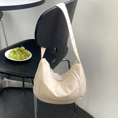 Nylon Hobos Bag Ladies Small Shoulder Bags with Zipper Top Handle Handbags