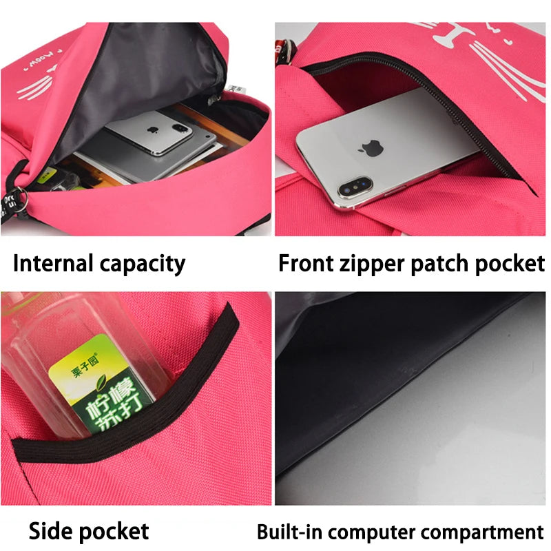 Cat Ear Shoulder Backpack for Kids