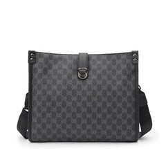 Men's Large Capacity Laptop Bag Waterproof Leather Shoulder Bag