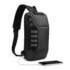 High Anti-theft Shoulder Crossbody Chest Bag USB Sling Bag