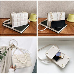 Embossed Flap Crossbody Mini Handbags for Women Purses