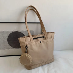 Women Canvas Shoulder Bag Casual Waterproof Travel Handbag