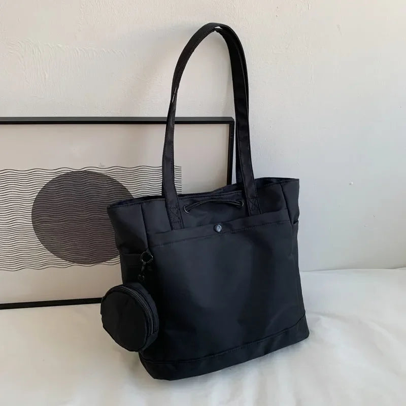 Women Canvas Shoulder Bag Casual Waterproof Travel Handbag