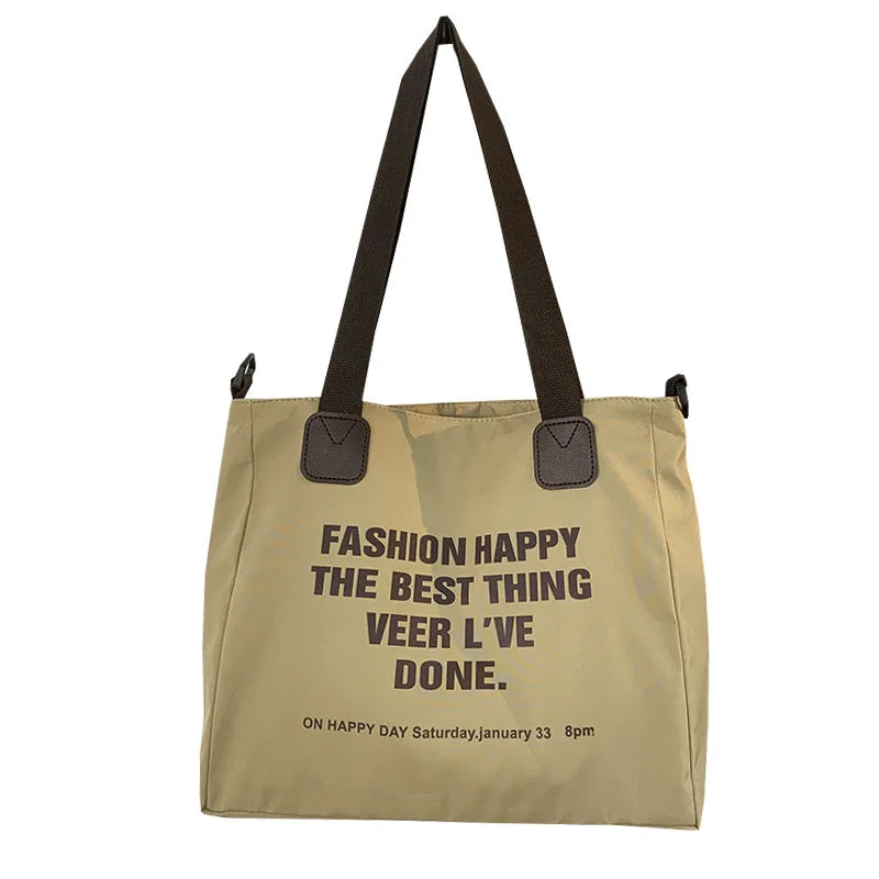 Large Capacity Nylon Messenger Bag for Women - Durable and Stylish