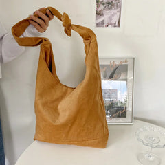 Nylon Women's Tote Handbags Retro Solid Ladies Messenger Shoulder Underarm Bag