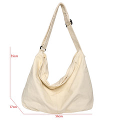 Canvas Teenager Shoulder Bag Women's Messenger Large Ladies Casual Travel Handba