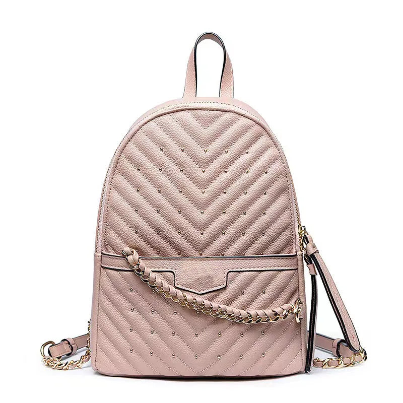PU Backpack All Travel Leisure Rivet Backpack