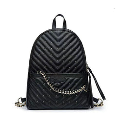 PU Backpack All Travel Leisure Rivet Backpack