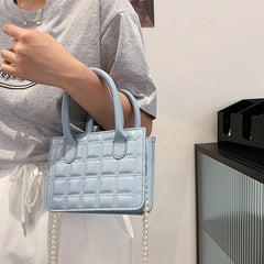 Plaid Pattern Shoulder Bags Women Crossbody Small Square Bag