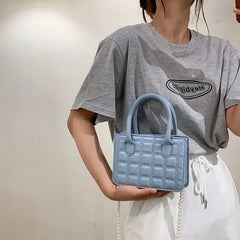 Plaid Pattern Shoulder Bags Women Crossbody Small Square Bag