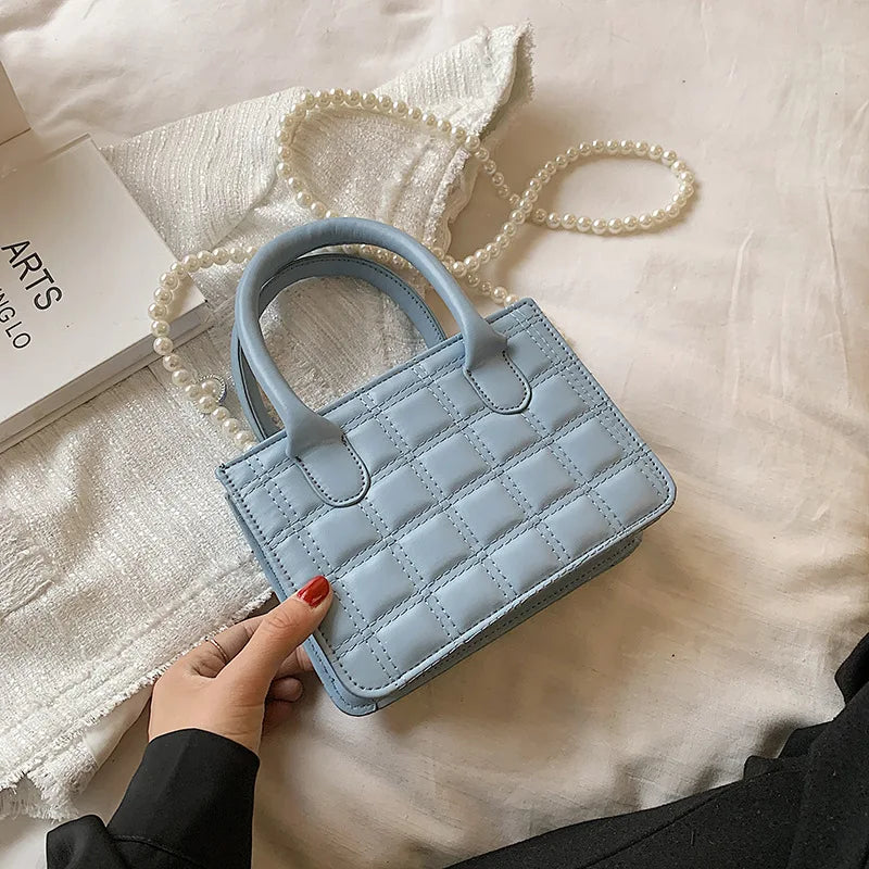 Plaid Pattern Shoulder Bags Women Crossbody Small Square Bag