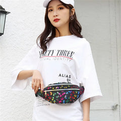 Colorful Waist Bag Girls Fanny Pack Travel Mobile Phone Pouch Purse