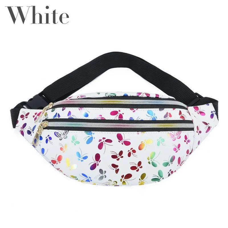 Colorful Women's Waist Bag Fanny Pack Kids Travel Belt Bag