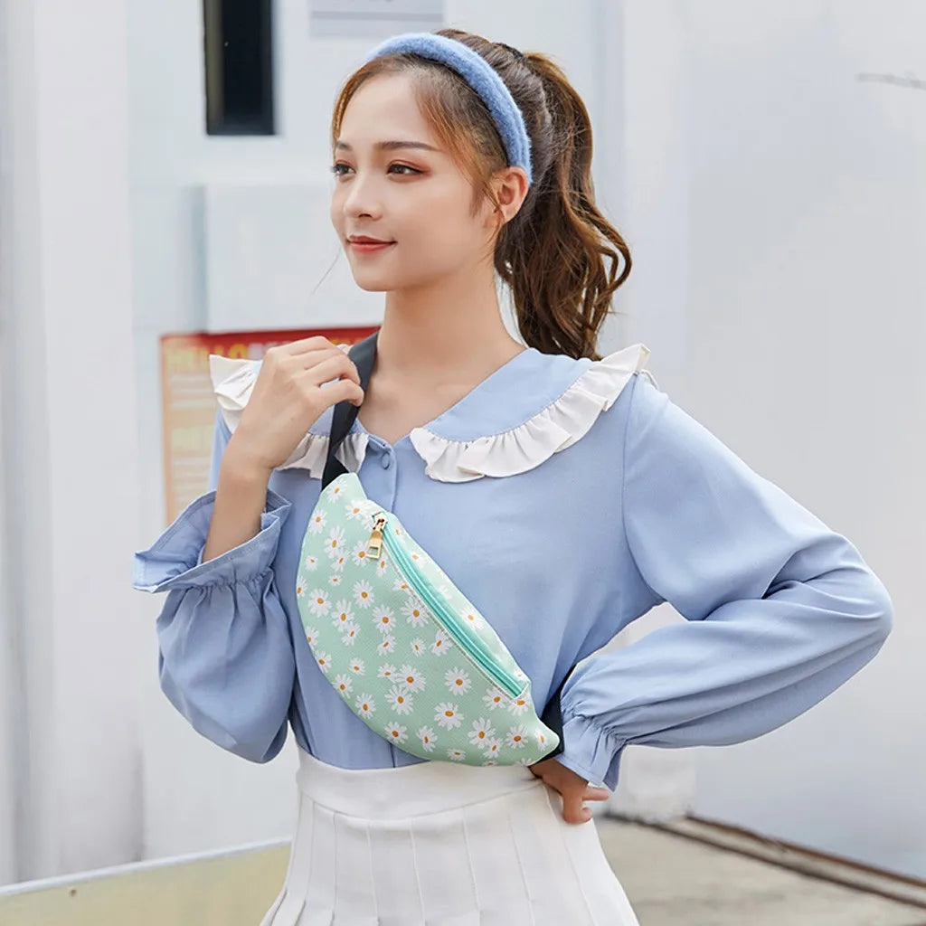 Colorful Waist Bag Girls Fanny Pack Bum Bag Travel Kids Cartoon Belt's Bag