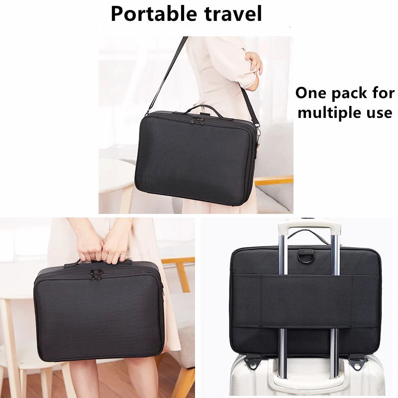 Large Capacity Travel Makeup Bag Portable Cosmetic Case