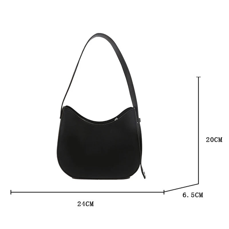 PU Solid Leather Shoulder Bags For Women Women Handbags Casual Ladies CrossBody