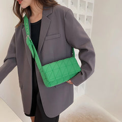 Quilted Shoulder Bag Space Cotton Handbag Women Shoulder Tote Bag
