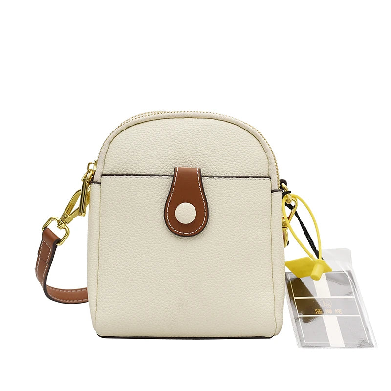 Mini Messenger Bag Women's Cow Leather Phone Purse