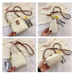 Mini Messenger Bag Women's Cow Leather Phone Purse