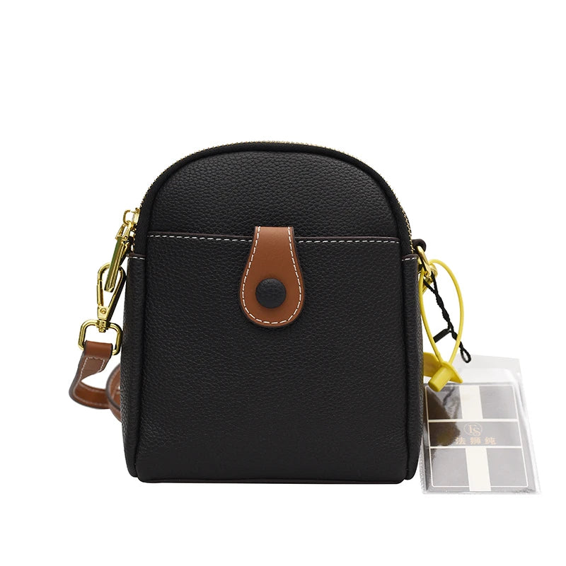 Mini Messenger Bag Women's Cow Leather Phone Purse