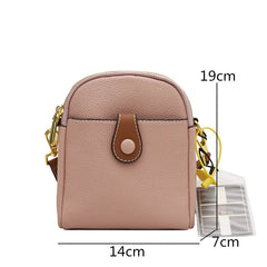 Mini Messenger Bag Women's Cow Leather Phone Purse