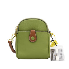 Mini Messenger Bag Women's Cow Leather Phone Purse