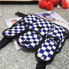 Plaid Techwear Vest Chest Bag Street Waist Backpack