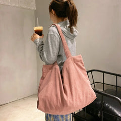 Retro Corduroy One Shoulder Women's Bag