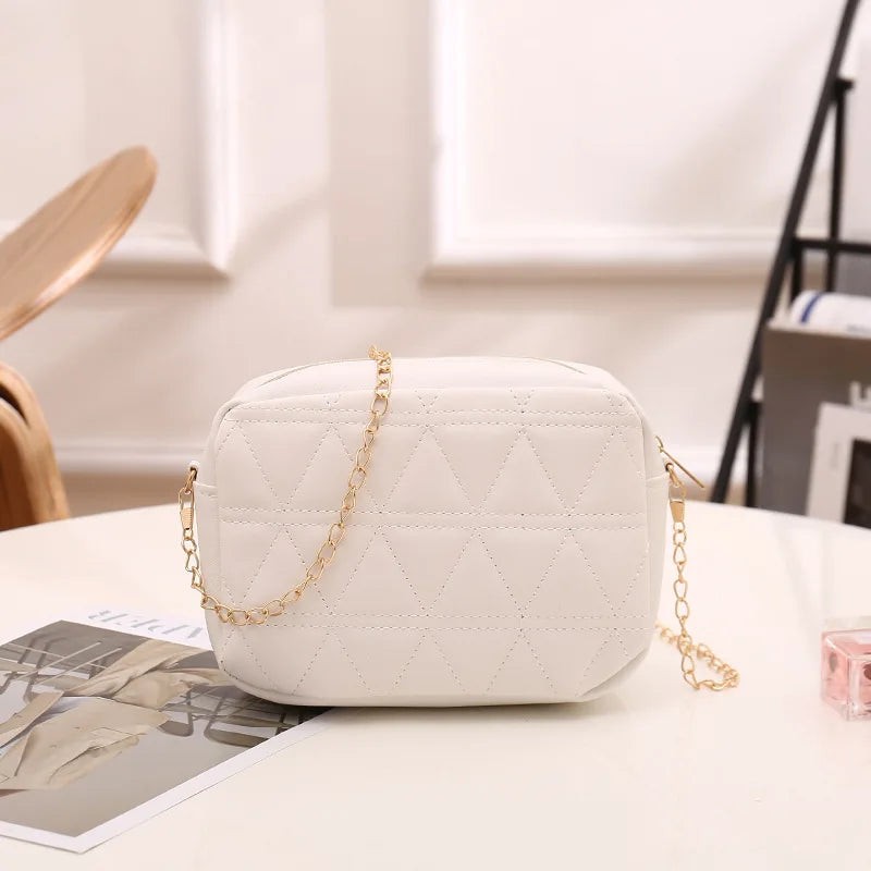 Rhombus Small Crossbody Bag for Women Embroidery Handbags