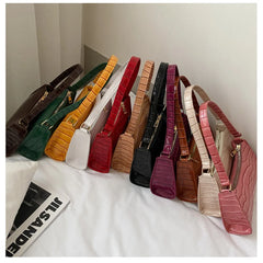 Ruched Summer Crossbody Bag PU Leather Women's Shoulder Bag Solid Female Bag