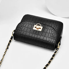 Crocodile Pattern Shoulder Messenger Bag for Women