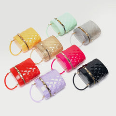 Bling Silver Mini Shoulder Bag for Women Crossbody Handbags