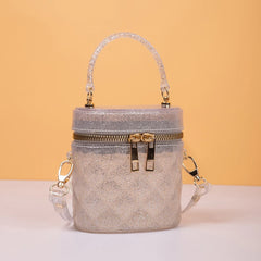 Bling Silver Mini Shoulder Bag for Women Crossbody Handbags