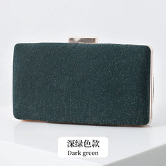 Women Shining Fabric Evening Bag Champagne Party Wedding Clutch Purse
