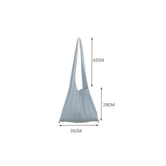 Knitted Pleated Handbag Large Capacity Messenger Bag