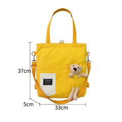 Japanese Literary Canvas Handbag