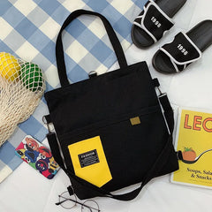 Japanese Literary Canvas Handbag