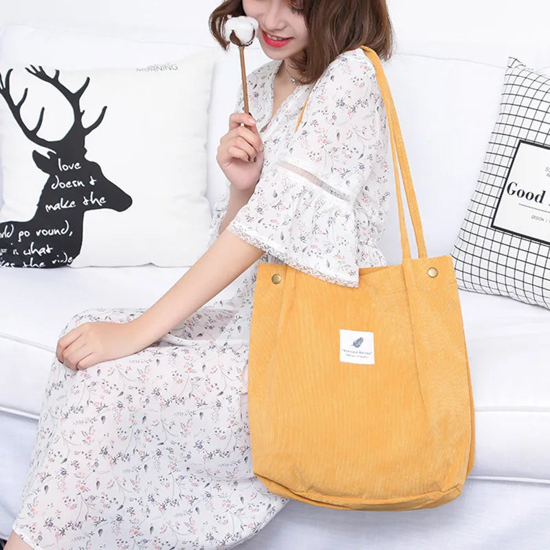 Women Bear Print Canvas Bag Handbag Shoulder Tote Casual Shopping Girl Bag