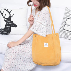 Women Bear Print Canvas Bag Handbag Shoulder Tote Casual Shopping Girl Bag