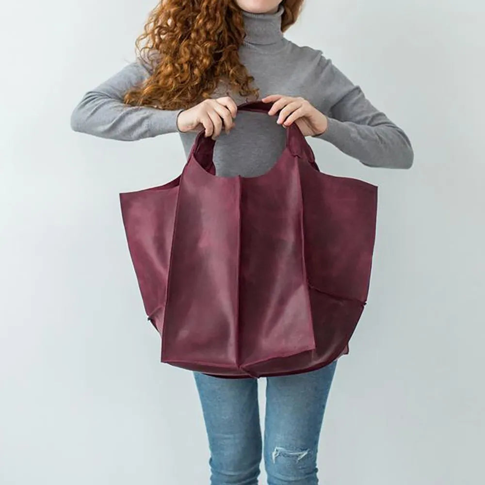 Large-capacity Women's Shoulder Bag Soft Leather Tote