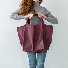 Large-capacity Women's Shoulder Bag Soft Leather Tote