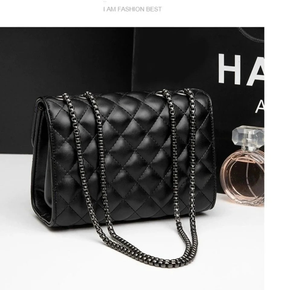 Female Shoulder Bag Chain Messenger Bag Student Leather Handbag